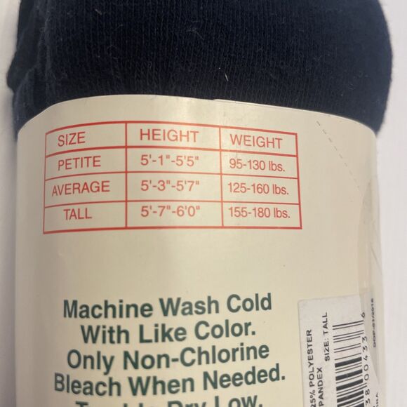 Flynn O’Hara Uniforms Cotton-Spandex Tights Tall Navy - Picture 5 of 5